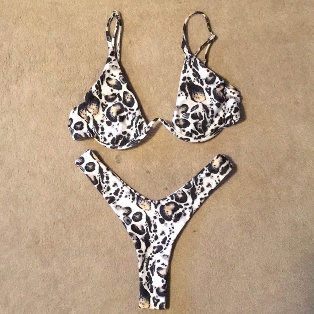 ZAFUL leopard underwire bikini